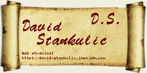David Stankulić vizit kartica